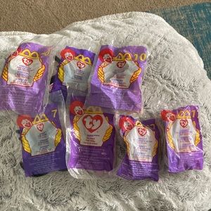 7 Vintage McDonald’s Ty Teenie Beanie Babies